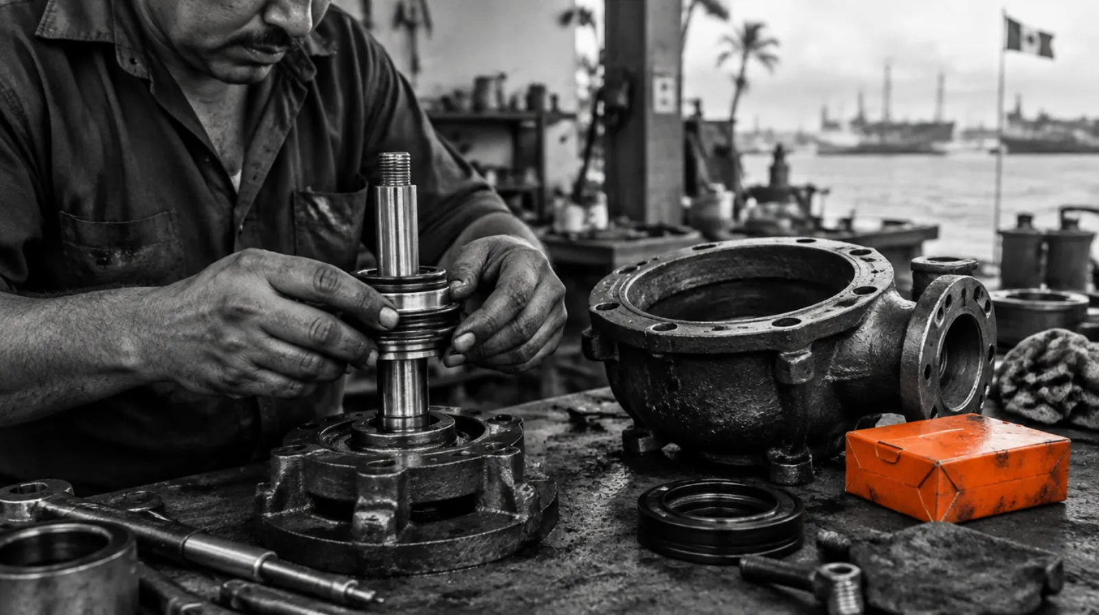 Trabajo real en sellos mecánicos