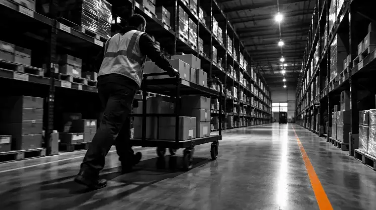 Operación de pedidos en almacén